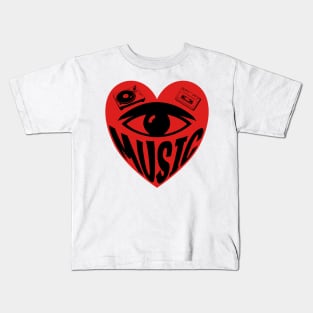 I Love Music Kids T-Shirt